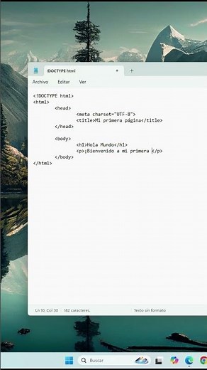 Mi primera pagina web usando bloc de notas