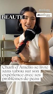 👸 Charli d’Amelio s’est livrée sans tabou sur son expérience avec ses problèmes de peau #beauté