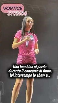 Anna Pepe preoccupata durante un suo concerto: si è persa una bambina…