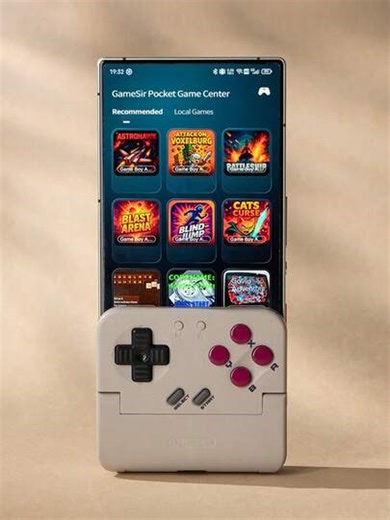 GAMESIR Taco Vertical Mobile Phone Game Controller | Wireless Bluetooth Connection | Compatible With Android/IPhone | Suitable For Emulators And Retro Games | SHEIN