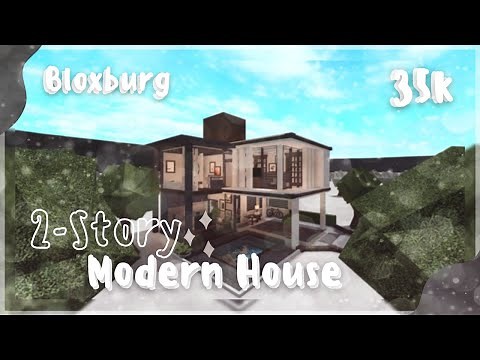 2-Story Modern House | 35k | Speedbuild & Tour | Roblox Bloxburg | Tapioca