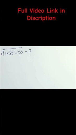 Harvard-Level Math Problem (No Calculator!) 😳 | Genius Test: Solve This in 30 Seconds! ⏱️ | 99% Fail
