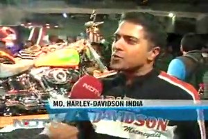 Harley Davidson cruises into India