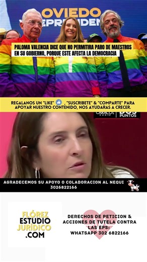 Paloma Valencia, the least hooligan-like: "I will not allow teachers' strikes"