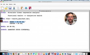 Session 3: Linear Regression Analysis in Mplus