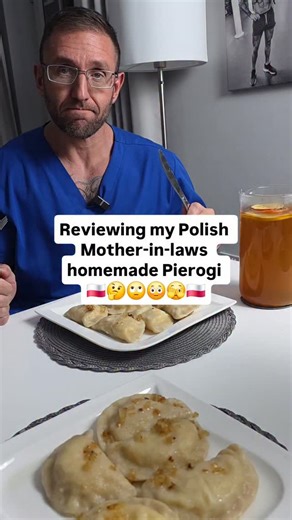 Reviewing my Polish Mother-in-laws homemade Pierogi 🇵🇱🤔🙄😳🫣 #Pierogi #Polishfood #polski #polska #Poland | Harry Ely