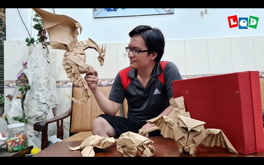 【折纸搬运】LQD - 超大尺寸双足飞龙 - Mega size models - LQD Money Origami