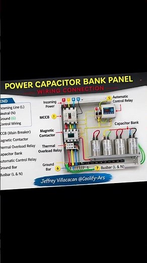 Capacitor Bank Wiring Connection