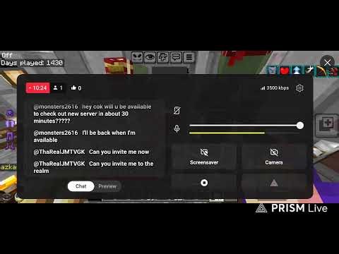 Join My Bedrock Vanilla Anarchy Realm in Minecraft... if you dare. code AhQTK8rqYNcyBjo