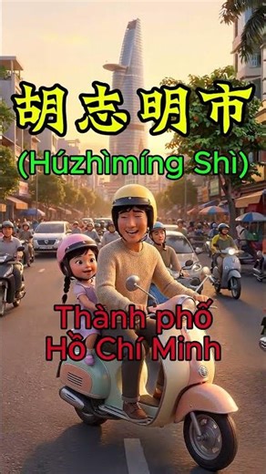 Tiếng trung cho bé bài 55: Thành phố ở Việt Nam.