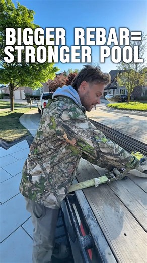 Why we only use #4 rebar on our pools