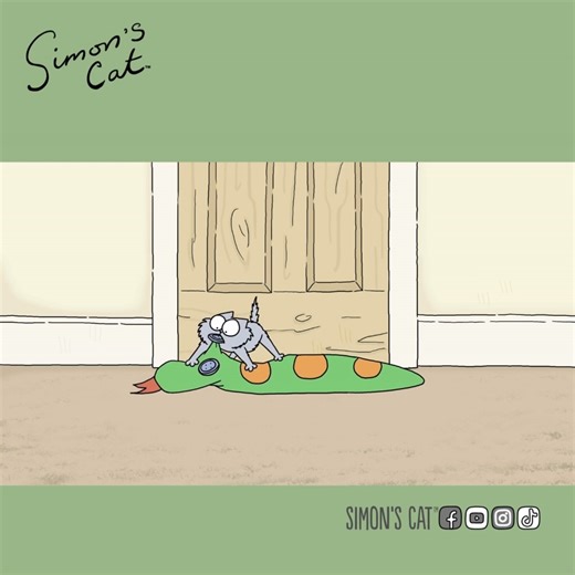 Cute as a button, fearless as a tiny lion! 🥰 | Simon's Cat