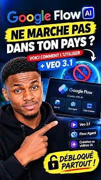 GOOGLE FLOW AI: HOW TO USE IT IN A COUNTRY WHERE IT'S NOT AVAILABLE? 🌍 VEO 3.1 + AGENT #tip #veo3