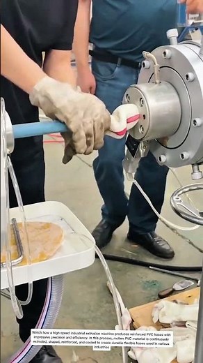 Inside a High-Speed PVC Hose Manufacturing Machine | Satisfying Industrial Process