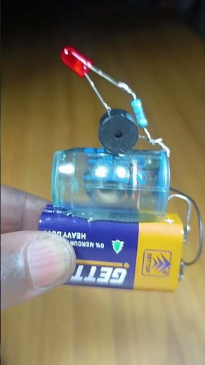 "DIY Anti-theft Burglar Alarm 🚨 using fluorescent Starter &ball bearing/No Arduino!"