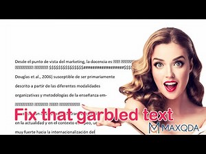 Arregla ese texto distorsionado en PDF