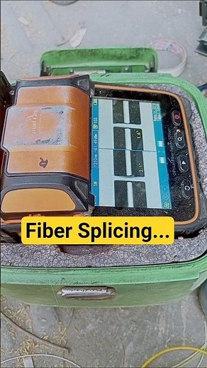 How to Splice Fiber Optic Cable #shorts