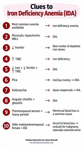 Iron Deficiency Anemia Explained | Key Clinical Clues & Blood Test Findings | Medical Education