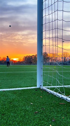 Football at sunset hits different ⚽🌅 #shorts