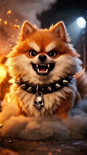 Pomeranian. Size means nothing.#dogshorts #neuro #animalshorts #viralshort