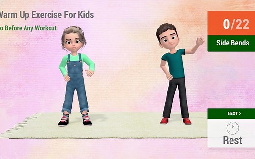 7分钟儿童热身运动-锻炼前做