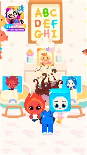 Exchanged babies, different lives!😱 #towntales #drpanda #drpandatowntales#gaming #foryou