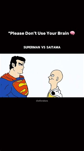 Superman vs Saitama | Don’t Use Your 🧠| #shorts #ytshorts #shortsfeed #anime
