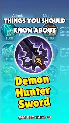 Things You Should Know About Demon Hunter Sword | MLBB Item Guide