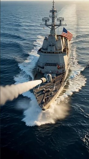 U.S. Navy Destroyer vs. Incoming Missile: Ultra-Realistic Combat Simulation #usa #israel #iran