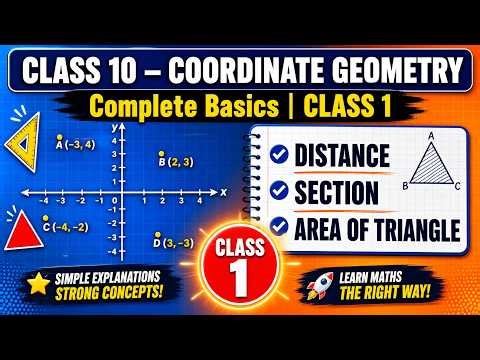 Class 10 Maths Chapter 7 Coordinate Geometry | Complete Basics in Hindi | Full Chapter Explanation