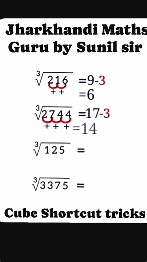 Cube Root shortcut tricks.