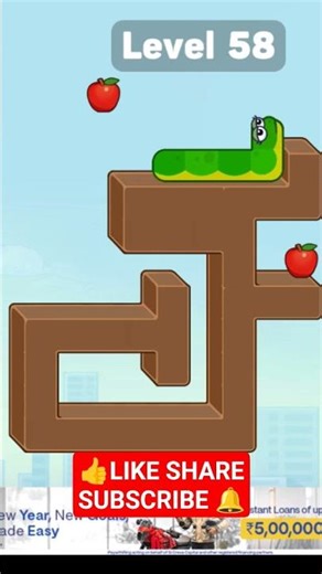 #snakepuzzle level 58 #puzzle #game #braintestsolution