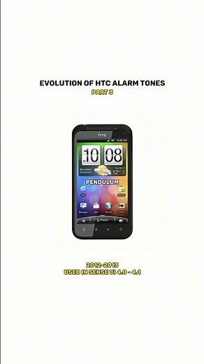 ⏰Evolution of HTC Alarm Tones Part 3 🎵 #sound #wakeup #mobile #new #old