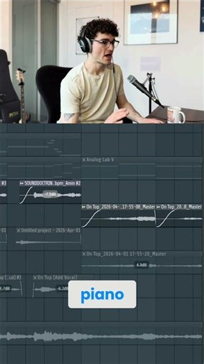 Reverse Vocals & Pitched Piano: New Drake-Inspired Vibe! #shorts