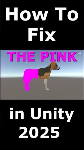 HOW TO FIX the pink in #unity 2025 #indiegamedev