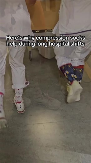 Here’s why compression socks help during long hospital shifts… Most healthcare workers finish a shift with aching, swollen feet and just assume it’s part of the job. When you’re on your feet for 10–12 hours, constantly moving between wards, patients, and tasks, the pressure on your feet and legs adds up fast. The usual approach is to power through it and hope a good night’s rest fixes it. But compression socks work differently. They gently support circulation in your legs, helping reduce swellin