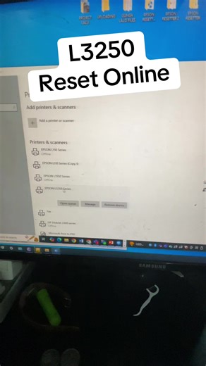 Epson L3250 Printer Reset Online Guide