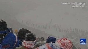 184K views · 3.4K reactions | Lake-effect snow nearly obscures the Buffalo Bills football game. | The Weather Channel | Facebook