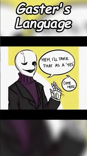 [CS Classic] Gaster's Language #comisquad #undertalecomicdub #comicsans #comicdub #sans