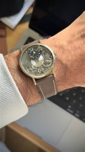 Strapestry on Instagram: "Nothing but a good old fashioned wrist roll of a good old fashioned Breguet Tradition on a good old fashioned Dark Taupe strap. #strapestry #leatherstrap #watchoftheday #watchaccessories #strapgame #watchstrap #horologycommunity #watchstraps #watchstrapheaven #watchstrapaddict #watchstrapleather #breguet #montresbreguet #breguettradition #luxurywatchlife #luxurywatchstrap #handmade"