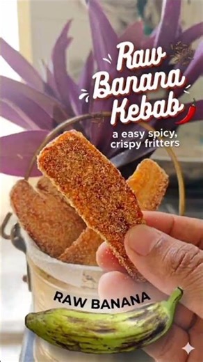 Raw Banana Rawa Fry. How to Make Crispy Kele ke Kabab #kebab #mouthwatering #instant #viralreels