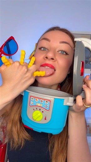Fun cooking from fake French fries to real 😋🍟