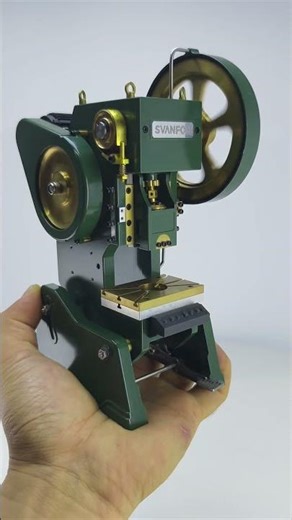 Mini Punch Press | SVANFON Compact Stamping Model: Working Mechanical Decor & Collectible Replica