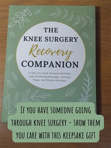 A full look inside the Knee Surgery Recovery Companion. It includes message pages, activities, and simple words of encouragement designed to be used a little at a time during recovery. The perfect gift to show you care. Link in Bio. #KneeSurgeryRecovery #RecoveryCompanion #HealingJourney #PostSurgeryCare