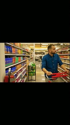 "Shopping at Supermarket | Grocery Store Customer & Cash Register Scene | 4K Stock Video"