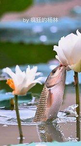 🐟 Grass carp love lotus flowers 🪷 Wonderful shots from nature photographer 疯狂的杨林 from China, who let himself be eaten by mosquitoes for these shots....thanks for that 🦟 🙏🏼 #grasscarp #lotus #lotusflower #ponds #china #naturepond #photography #ponds #nature #china #carp #ctenopharyngodon | Oliver Knott