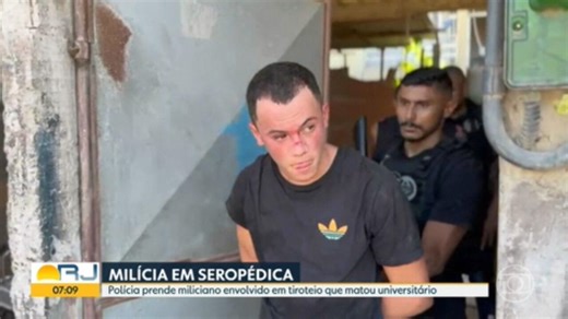 A Polícia prendeu dois milicianos em Seropédica, na Baixada Fluminense