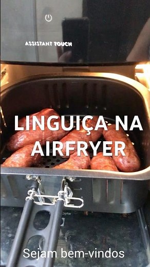 LINGUIÇA TOSCANA NA AIRFRYER, SABOROSA COM MENOS CALORIAS DO QUE FRITA #youtube #receitas #cozinhar