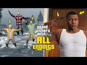 GTA 5 - All 5 Ending! (A,B,C Secret & BETA)