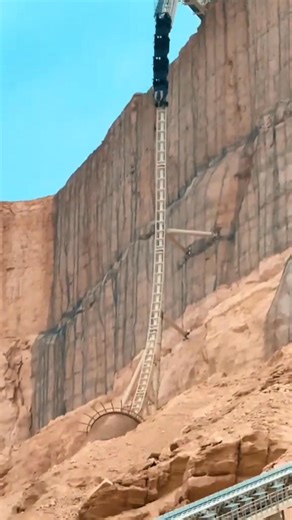 THIS ROLLER COASTER IS OVER 500' TALL Falcons Flight at Six Flags Qiddiya City drops off the side of a cliff and launches over a 535' tall airtime hill! Would you ride it? Tag someone you would ride with in the comments! #sixflags #falconsflight #rollercoaster #coasterpulse #fyp #reels #amusementpark | Coaster Pulse